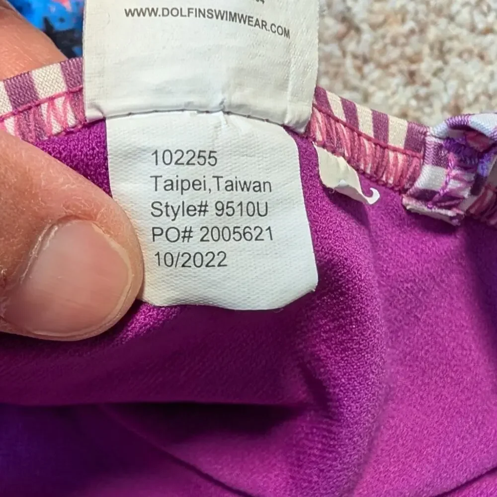 DOLFIN, Dolfin Uglies; girls one piece swim suit. size 12; Stargazer print